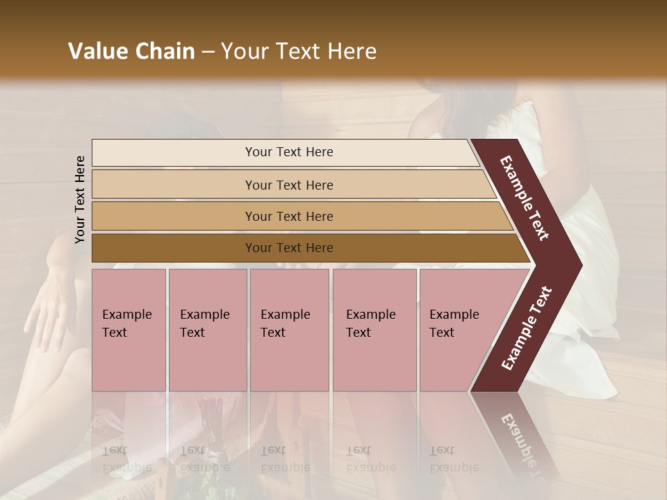 A Couple Of Women Sitting In A Sauna PowerPoint Template
