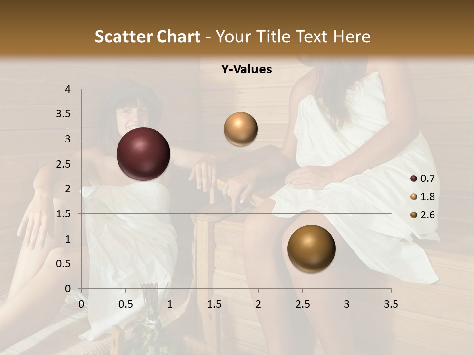 A Couple Of Women Sitting In A Sauna PowerPoint Template