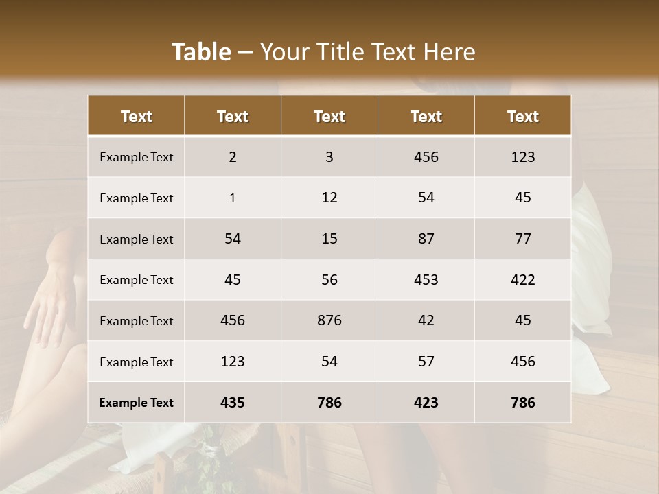 A Couple Of Women Sitting In A Sauna PowerPoint Template