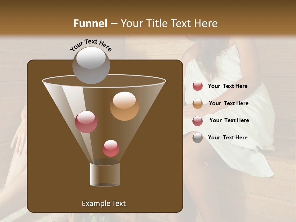 A Couple Of Women Sitting In A Sauna PowerPoint Template