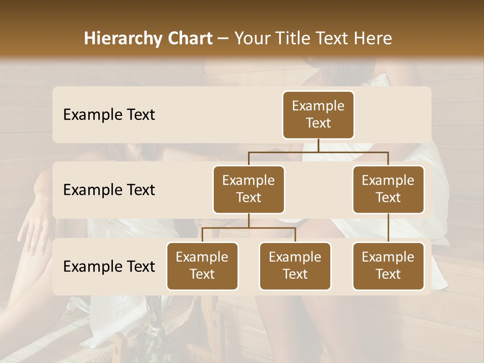A Couple Of Women Sitting In A Sauna PowerPoint Template