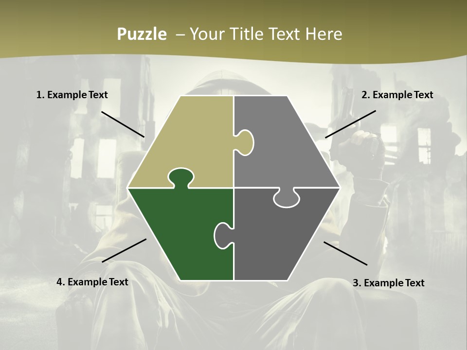A Man In A Gas Mask Holding A Gun PowerPoint Template
