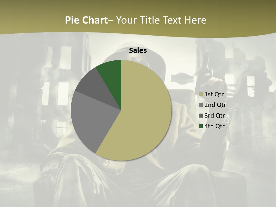 A Man In A Gas Mask Holding A Gun PowerPoint Template