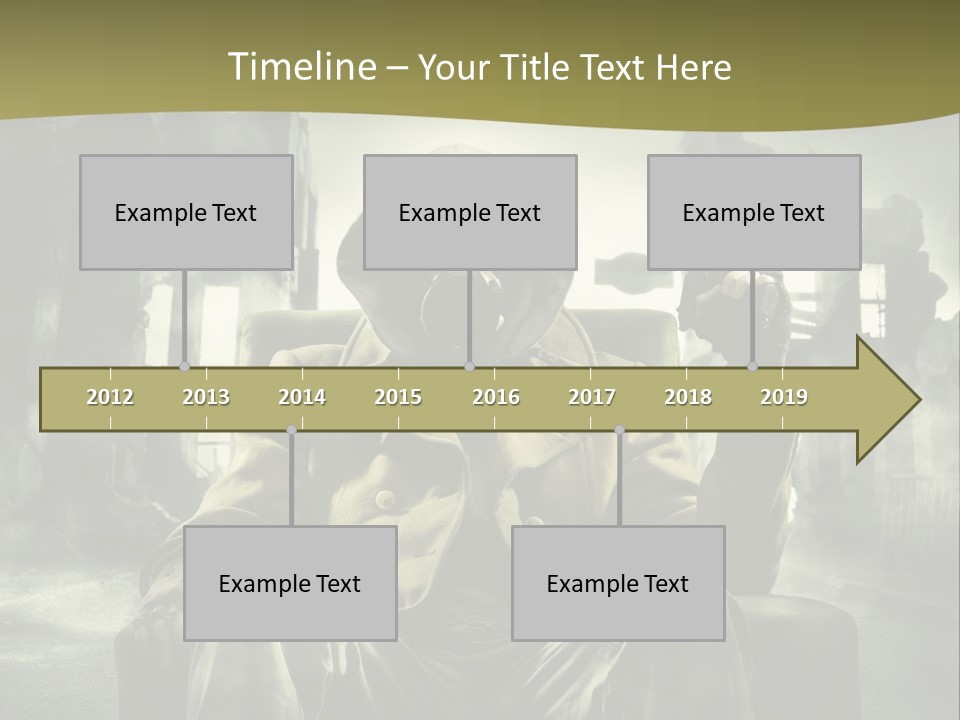 A Man In A Gas Mask Holding A Gun PowerPoint Template
