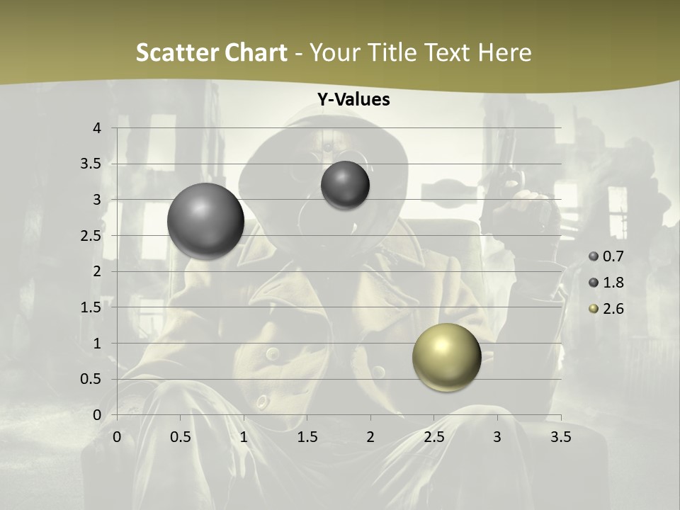 A Man In A Gas Mask Holding A Gun PowerPoint Template
