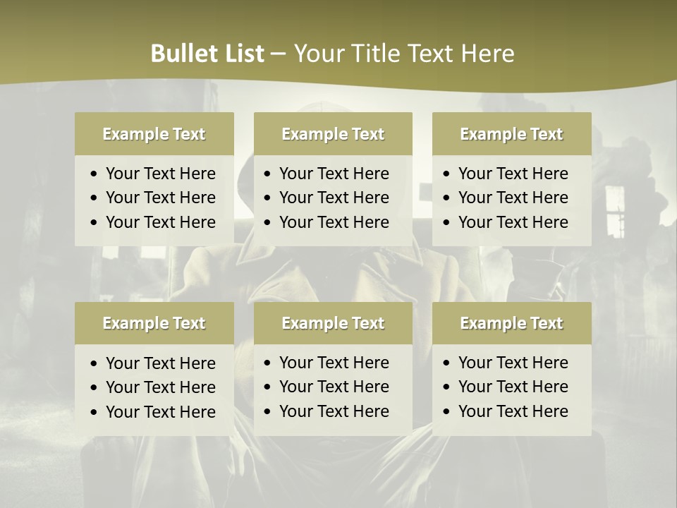 A Man In A Gas Mask Holding A Gun PowerPoint Template