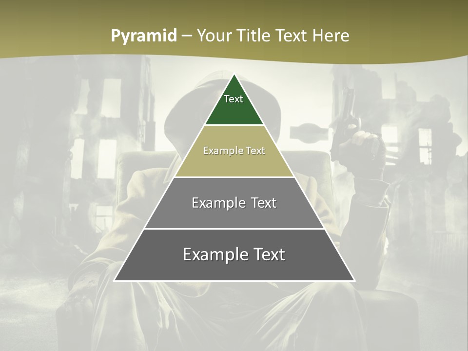 A Man In A Gas Mask Holding A Gun PowerPoint Template
