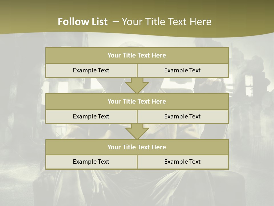 A Man In A Gas Mask Holding A Gun PowerPoint Template