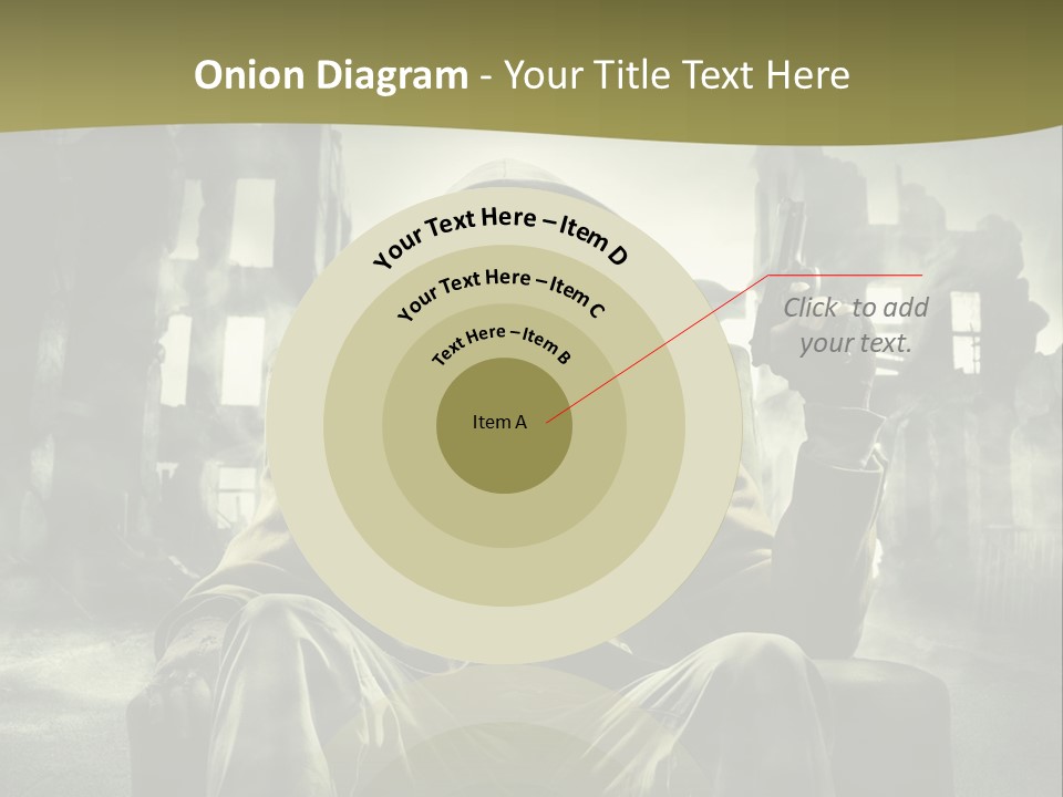 A Man In A Gas Mask Holding A Gun PowerPoint Template