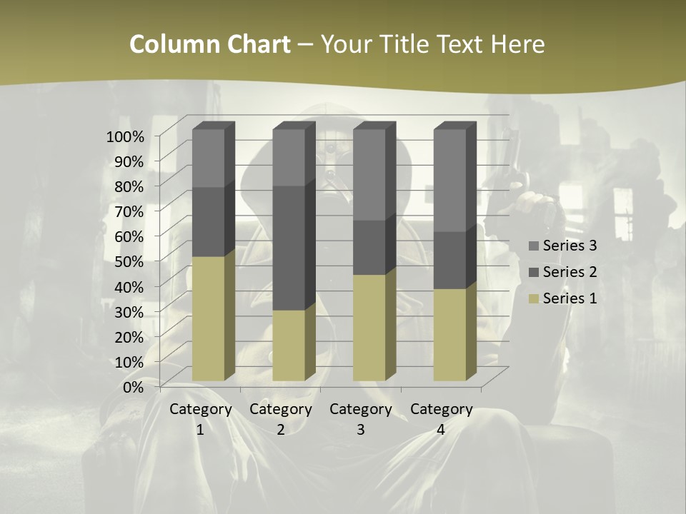 A Man In A Gas Mask Holding A Gun PowerPoint Template
