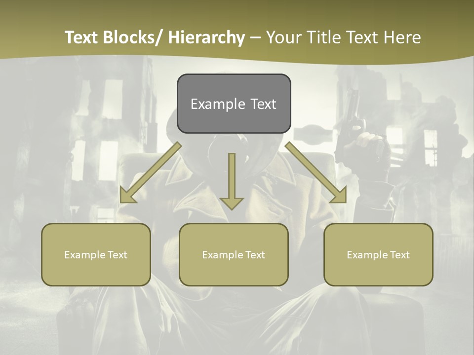 A Man In A Gas Mask Holding A Gun PowerPoint Template