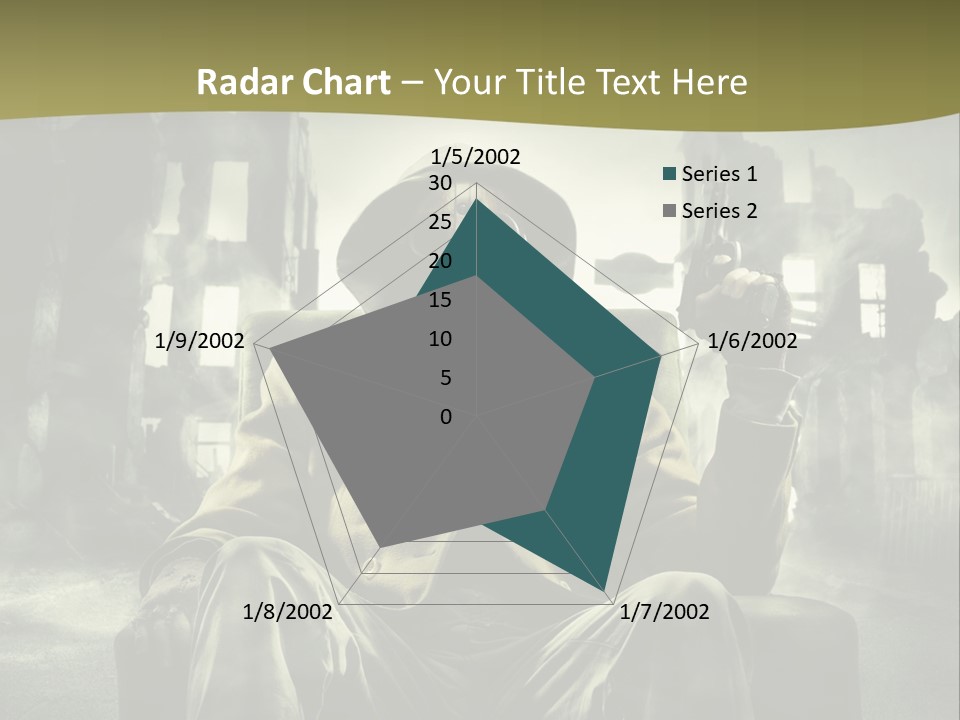 A Man In A Gas Mask Holding A Gun PowerPoint Template