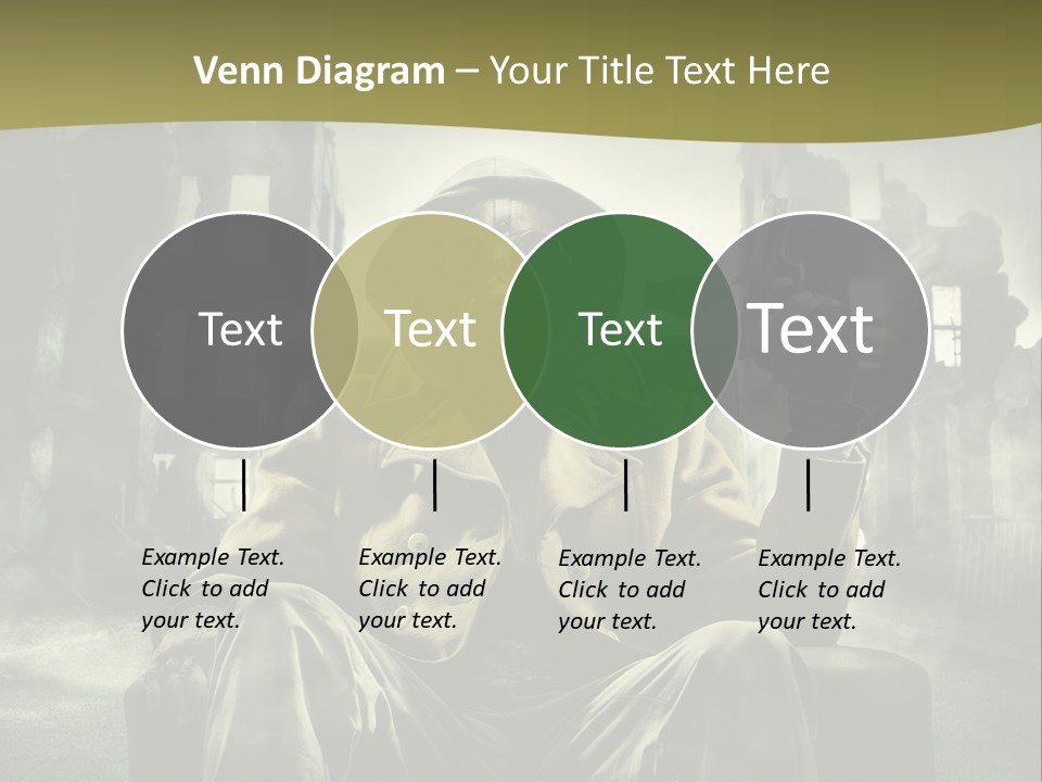 A Man In A Gas Mask Holding A Gun PowerPoint Template