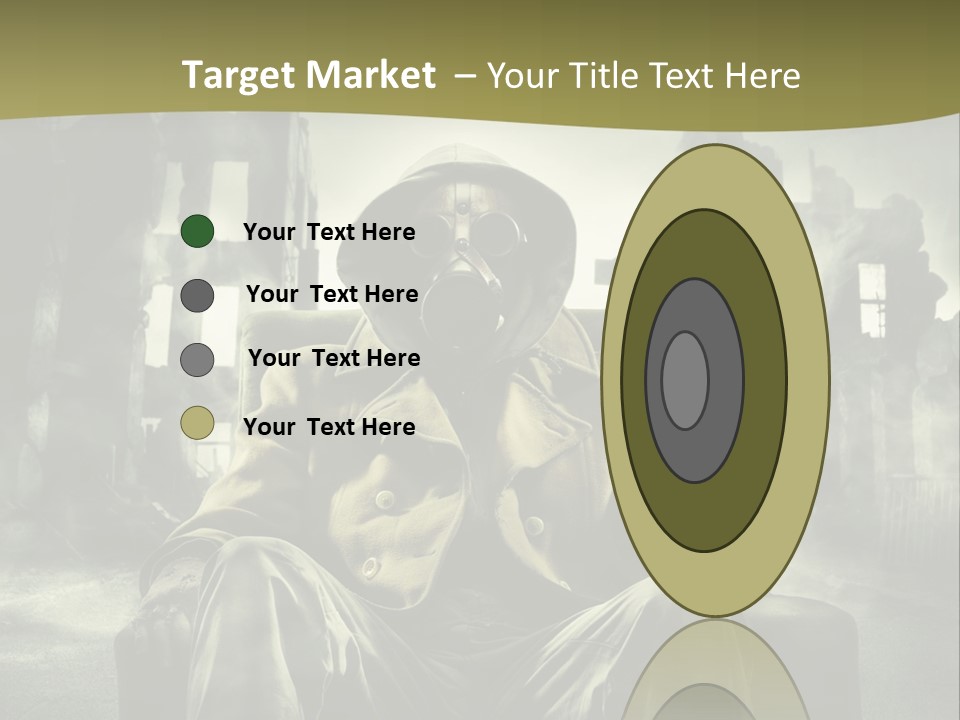 A Man In A Gas Mask Holding A Gun PowerPoint Template