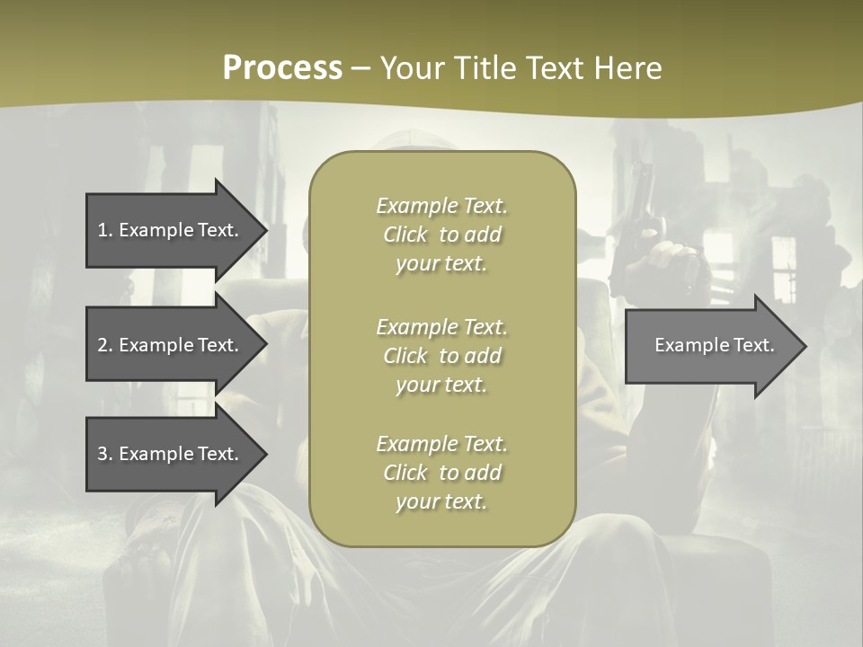 A Man In A Gas Mask Holding A Gun PowerPoint Template