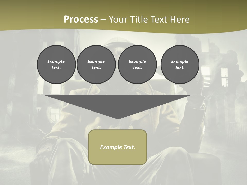 A Man In A Gas Mask Holding A Gun PowerPoint Template