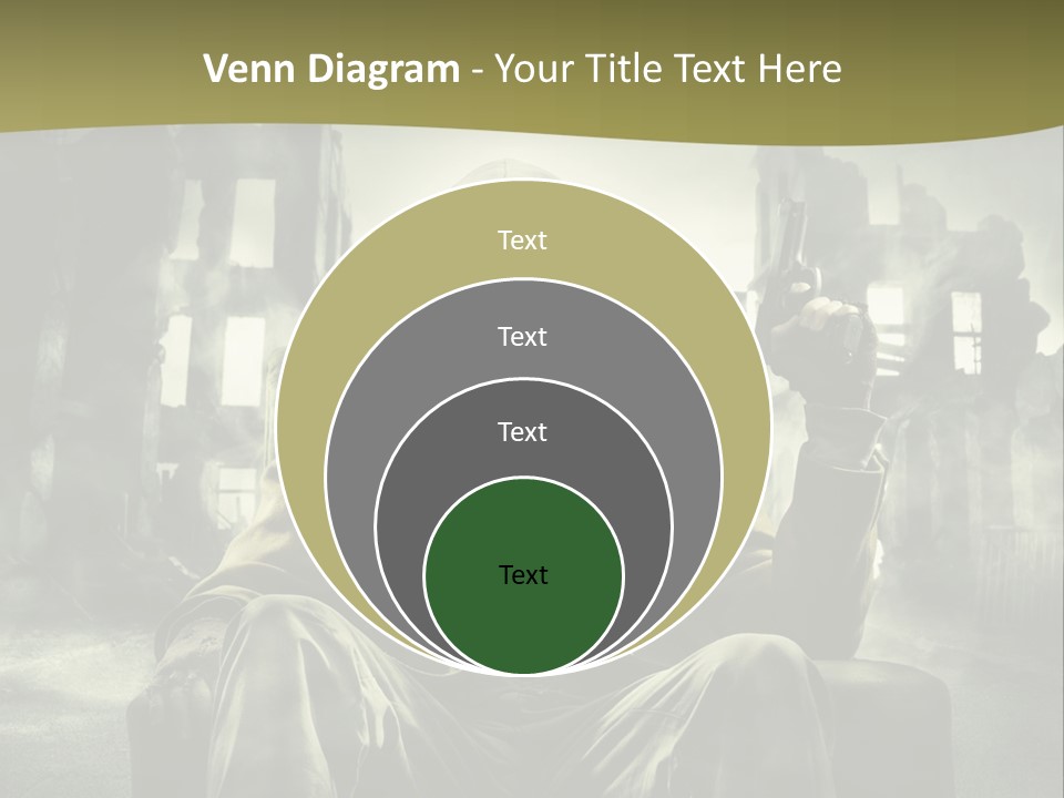 A Man In A Gas Mask Holding A Gun PowerPoint Template