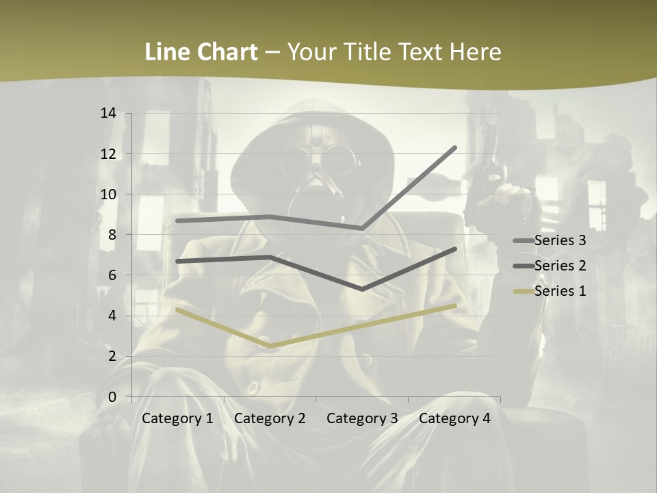 A Man In A Gas Mask Holding A Gun PowerPoint Template
