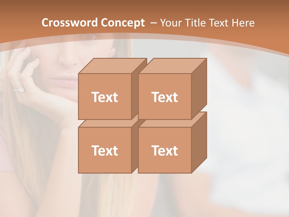 A Woman Sitting On A Couch Next To A Man PowerPoint Template