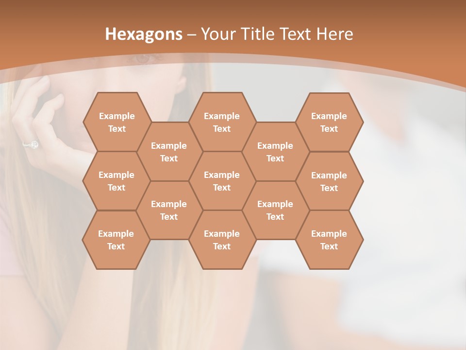 A Woman Sitting On A Couch Next To A Man PowerPoint Template