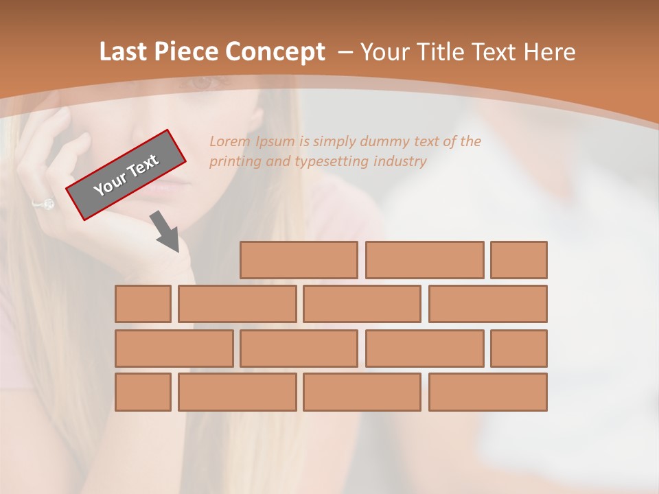 A Woman Sitting On A Couch Next To A Man PowerPoint Template