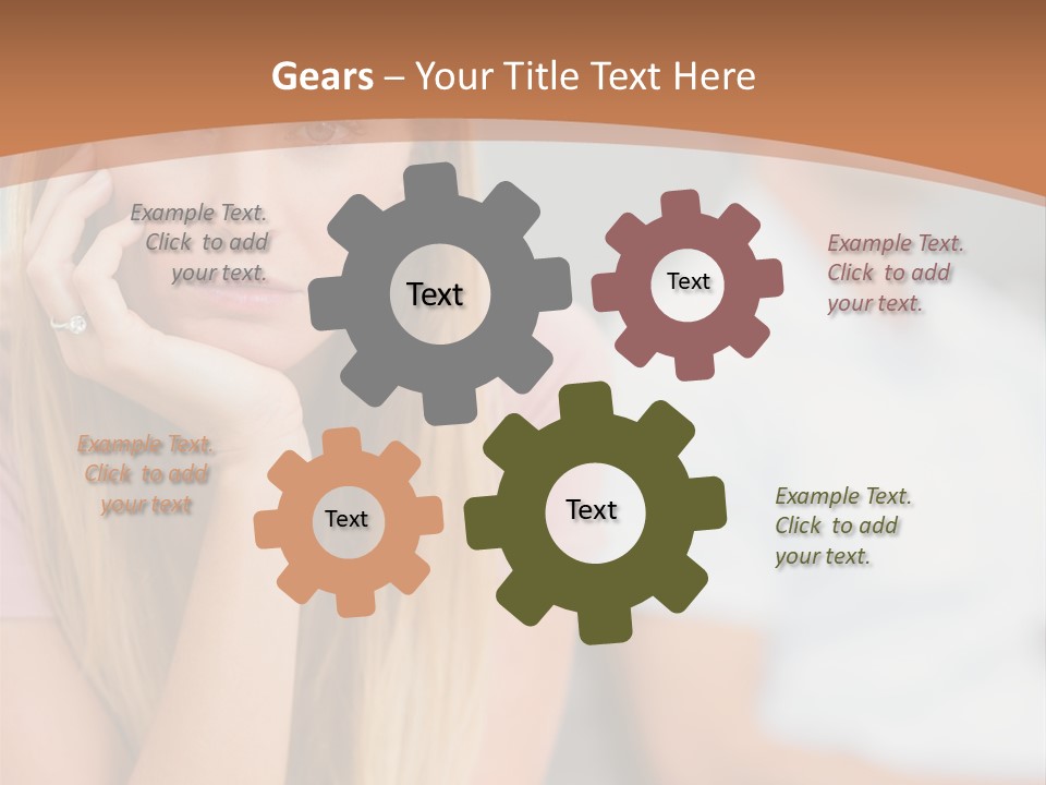 A Woman Sitting On A Couch Next To A Man PowerPoint Template