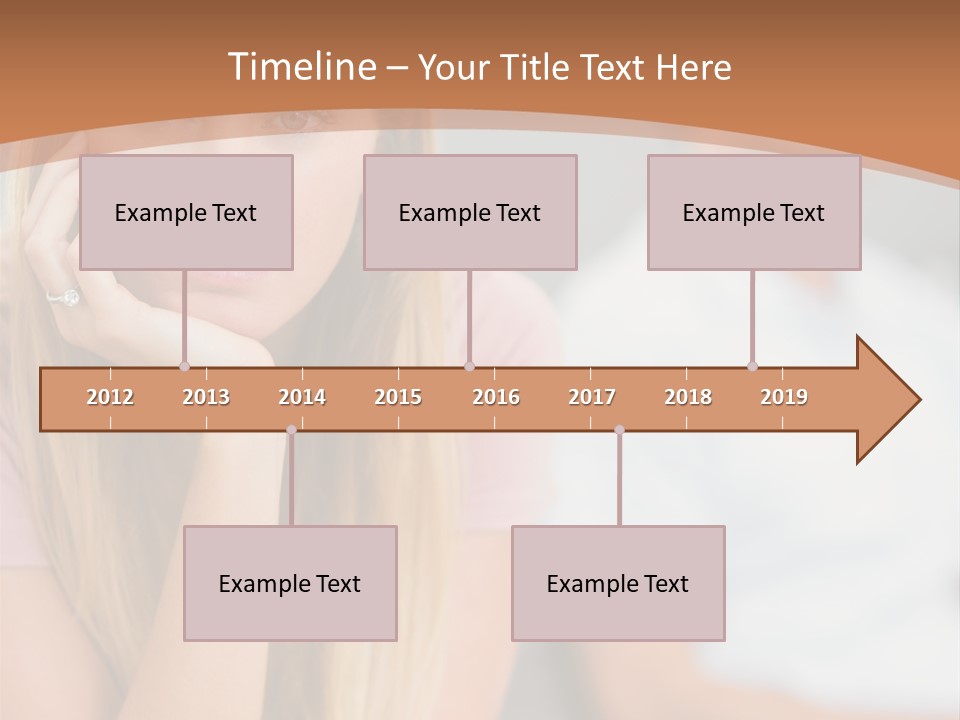 A Woman Sitting On A Couch Next To A Man PowerPoint Template