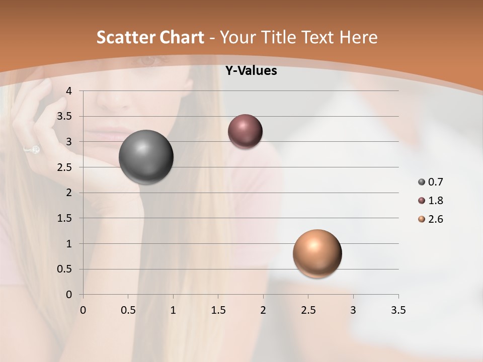 A Woman Sitting On A Couch Next To A Man PowerPoint Template