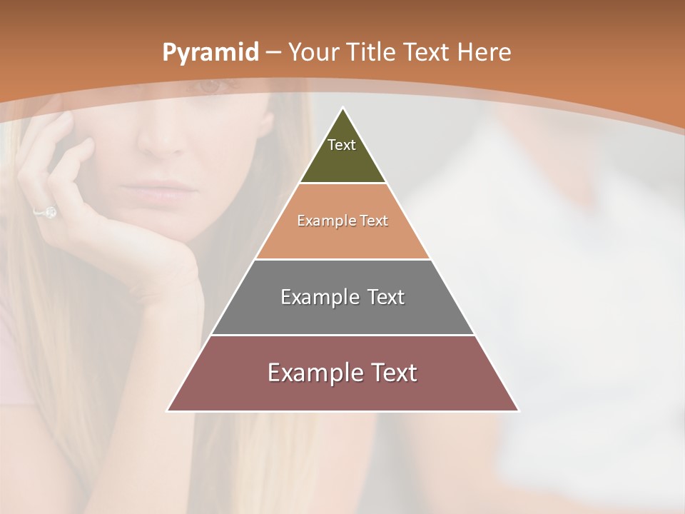 A Woman Sitting On A Couch Next To A Man PowerPoint Template