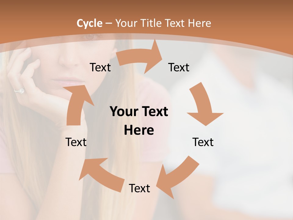 A Woman Sitting On A Couch Next To A Man PowerPoint Template