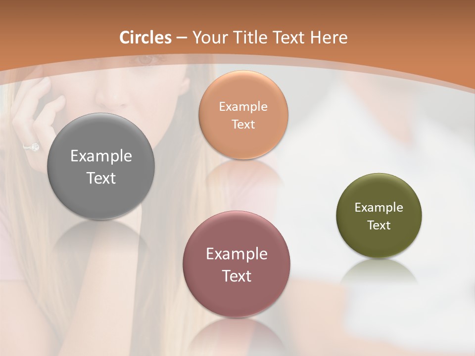 A Woman Sitting On A Couch Next To A Man PowerPoint Template