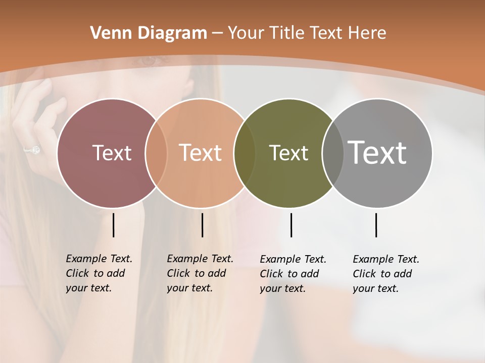 A Woman Sitting On A Couch Next To A Man PowerPoint Template