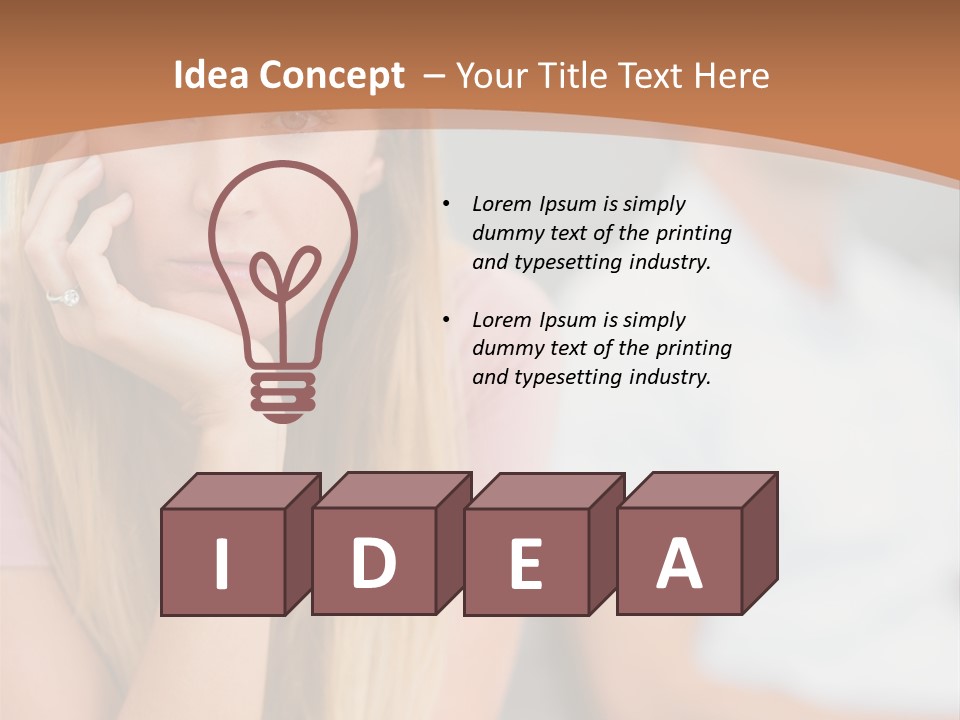 A Woman Sitting On A Couch Next To A Man PowerPoint Template