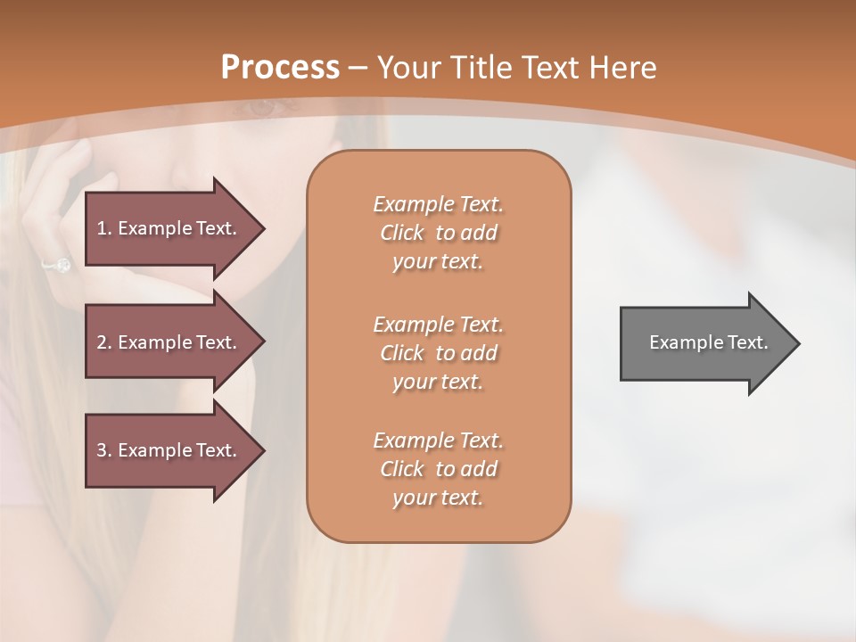 A Woman Sitting On A Couch Next To A Man PowerPoint Template