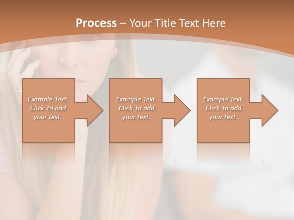 A Woman Sitting On A Couch Next To A Man PowerPoint Template