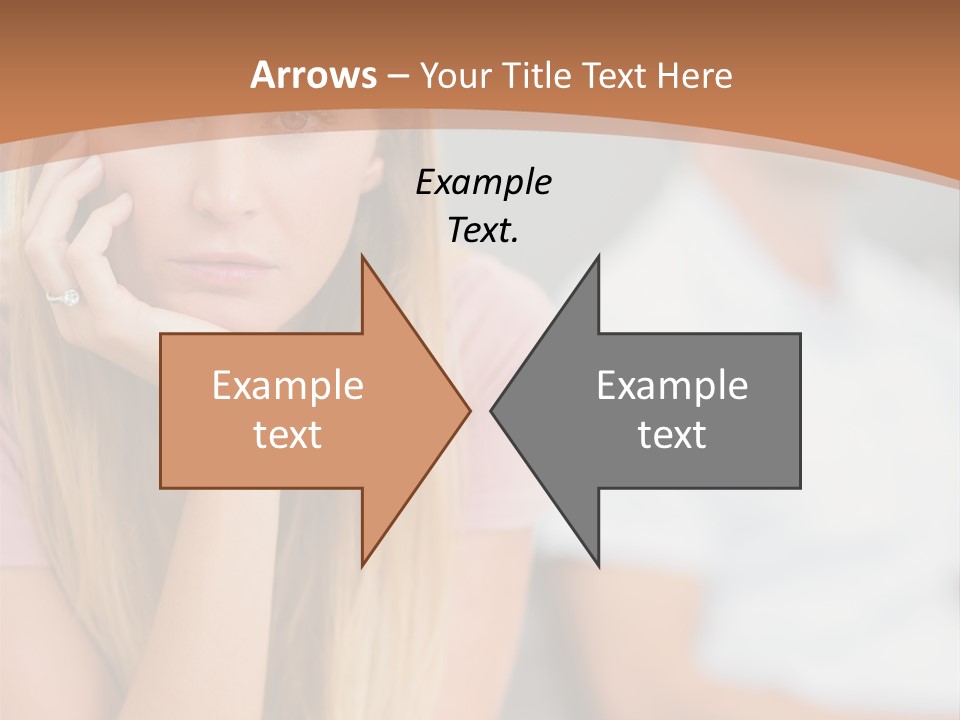 A Woman Sitting On A Couch Next To A Man PowerPoint Template