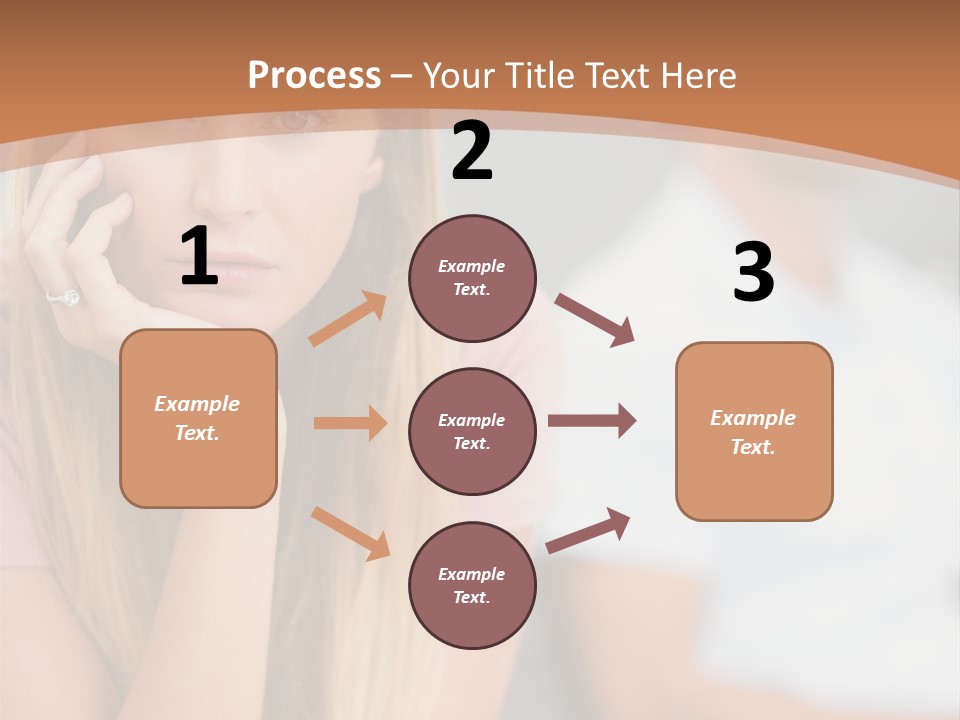 A Woman Sitting On A Couch Next To A Man PowerPoint Template