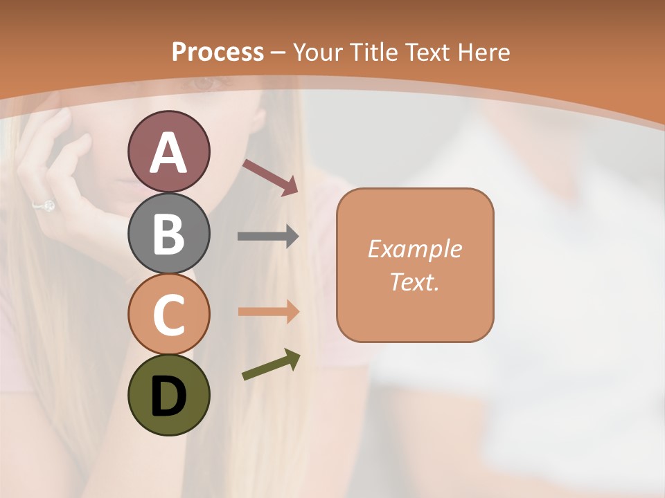 A Woman Sitting On A Couch Next To A Man PowerPoint Template