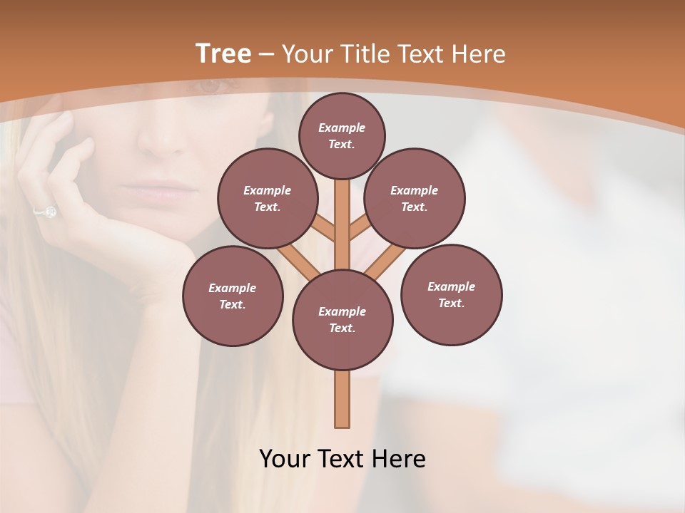 A Woman Sitting On A Couch Next To A Man PowerPoint Template