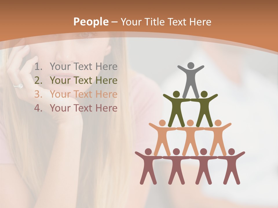 A Woman Sitting On A Couch Next To A Man PowerPoint Template