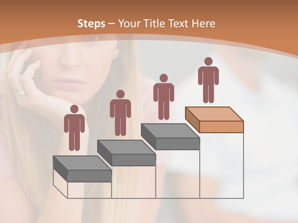 A Woman Sitting On A Couch Next To A Man PowerPoint Template