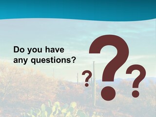 A Cactus In The Desert With A Sky Background PowerPoint Template