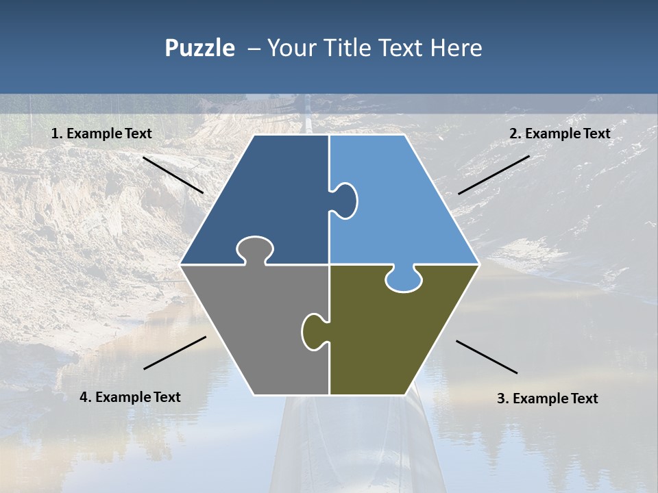 A Large Pipe In The Middle Of A Body Of Water PowerPoint Template