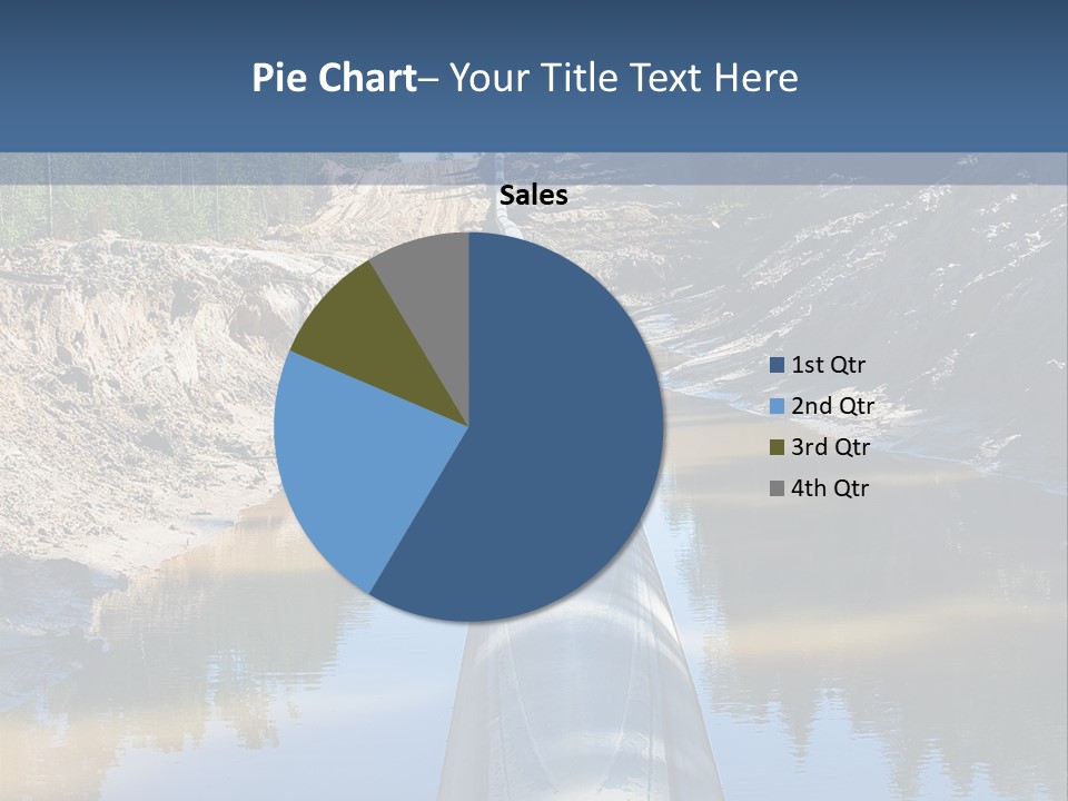 A Large Pipe In The Middle Of A Body Of Water PowerPoint Template