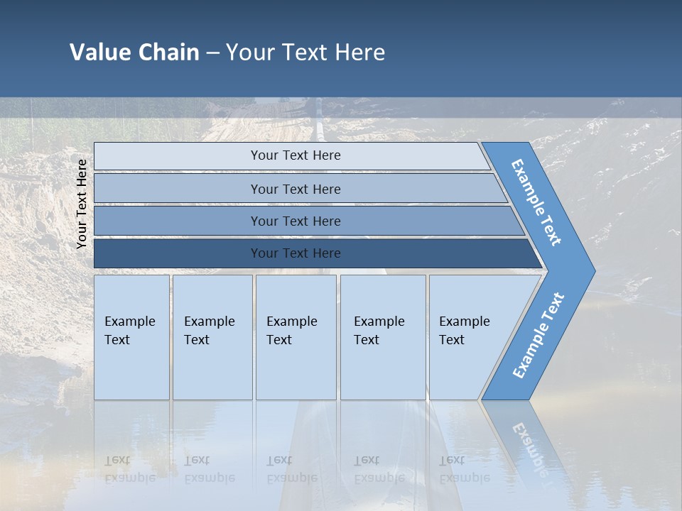 A Large Pipe In The Middle Of A Body Of Water PowerPoint Template