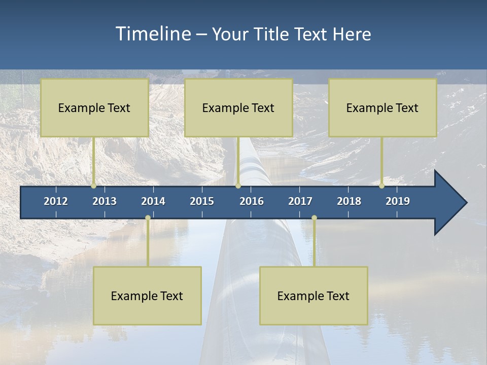 A Large Pipe In The Middle Of A Body Of Water PowerPoint Template