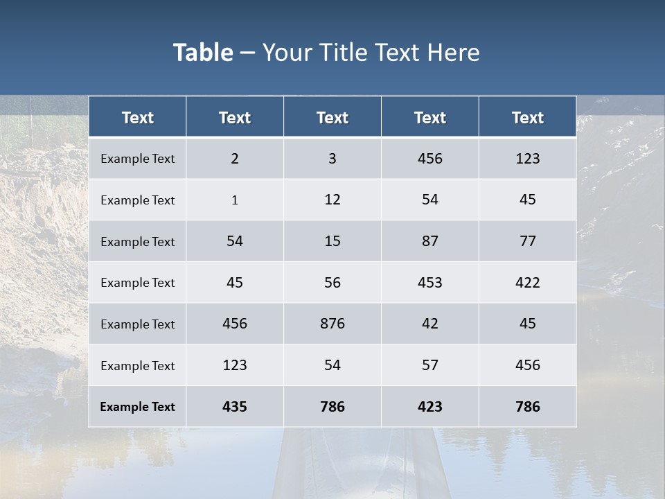 A Large Pipe In The Middle Of A Body Of Water PowerPoint Template