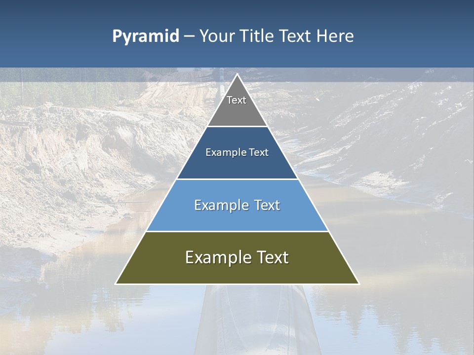 A Large Pipe In The Middle Of A Body Of Water PowerPoint Template