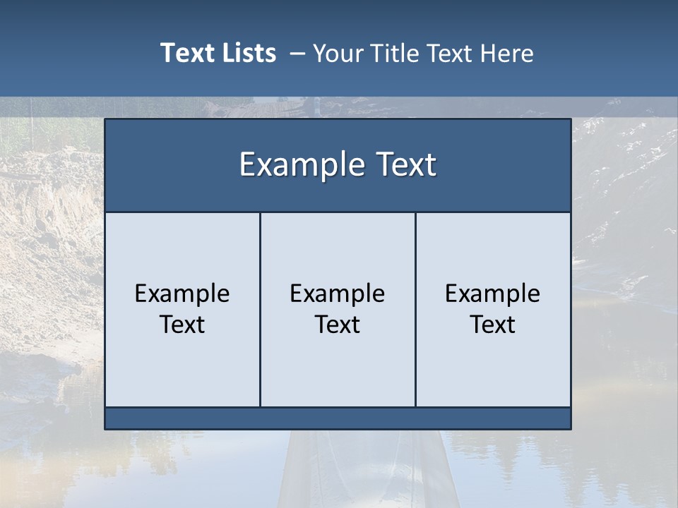 A Large Pipe In The Middle Of A Body Of Water PowerPoint Template