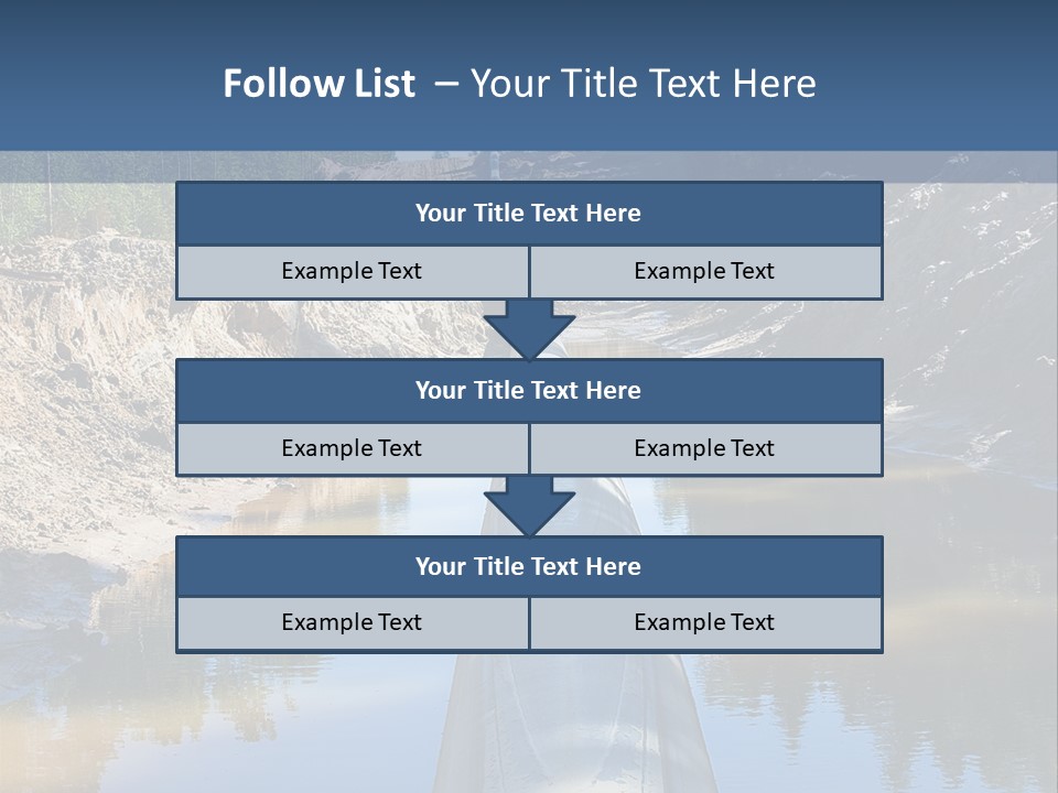 A Large Pipe In The Middle Of A Body Of Water PowerPoint Template